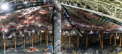image of man setting up scaffolding